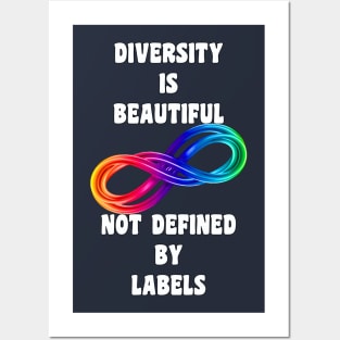 Autism Awareness Diversity No Labels Posters and Art